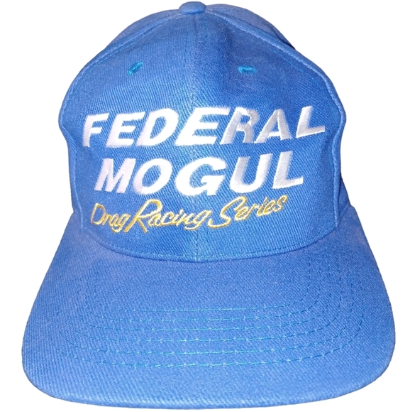 Federal Mogul Drag Racing Series Baseball Hat Snapback NHRA Blue Motorsports Cap - Picture 1 of 5
